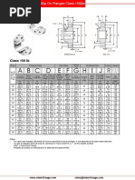 BS 3293 Weld Neck and Slip On Flanges Class 150lbs