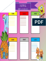 Template Jadwal Pelajaran Campuran