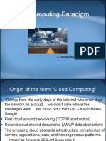 Cloud Computing Paradigm: A.Vamshidhar Reddy