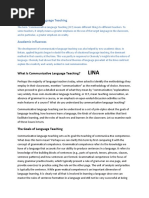 Communicative Language Teaching