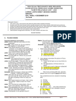 Sma Kristen Tirtamarta BPK Penabur Naskah Soal Penilaian Akhir Semester TAHUN PELAJARAN 2019 - 2020