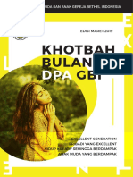 Materi Khotbah Maret 2019