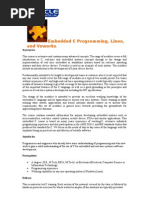 Embedded C Programming, Linux, and Vxworks.: Synopsis