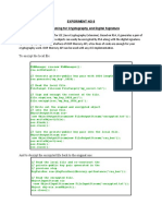 To Encrypt The Local File:: Experiment No 8 Programming For Cryptography and Digital Signature