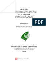 Proposal Praktek Kerja Lapangan PKL