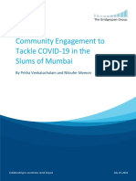 Community Engagement To Tackle COVID-19 in The Slums of Mumbai
