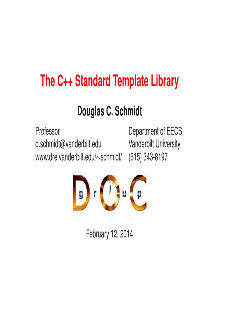 The C++ Standard Template Library PDF C++ Software Engineering