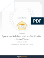 sponsored ads certification   learning console