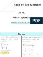 Areas Bounded by Two Functions: Ib HL Adrian Sparrow