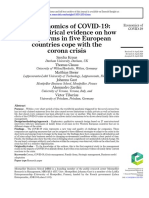 The Economics of COVID-19: Initial Empirical Evidence On How Family Firms in Five European Countries Cope With The Corona Crisis