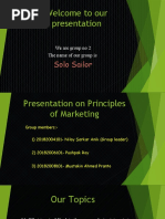 Presentation On Principles of Marketing