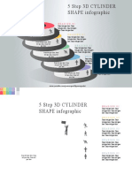 42.create 5 Step 3D CYLINDER SHAPE Infographic