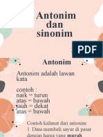 Antonim Dan Sinonim