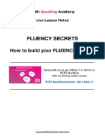 FLUENCY SECRETS - Lesson Notes