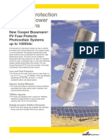 Superior Protection For Solar Power Applications: New Cooper Bussmann PV Fuse Protects Photovoltaic Systems Up To 1000Vdc