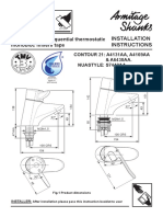 Lever Operated Sequential Thermostatic Monobloc Mixers Taps: Installation Instructions