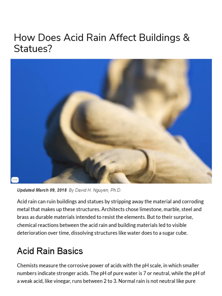 How Does Acid Rain Affect Buildings Statues Pdf Corro vrogue.co