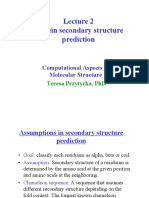 Lecture 2 Secondary Structure Prediction of Protein