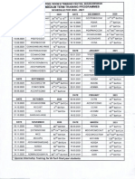 CENTRAL TOOL ROOM TRAINING SCHEDULE 2020-21