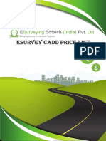 Esurvey Cadd Price List: Softech Pvt. E