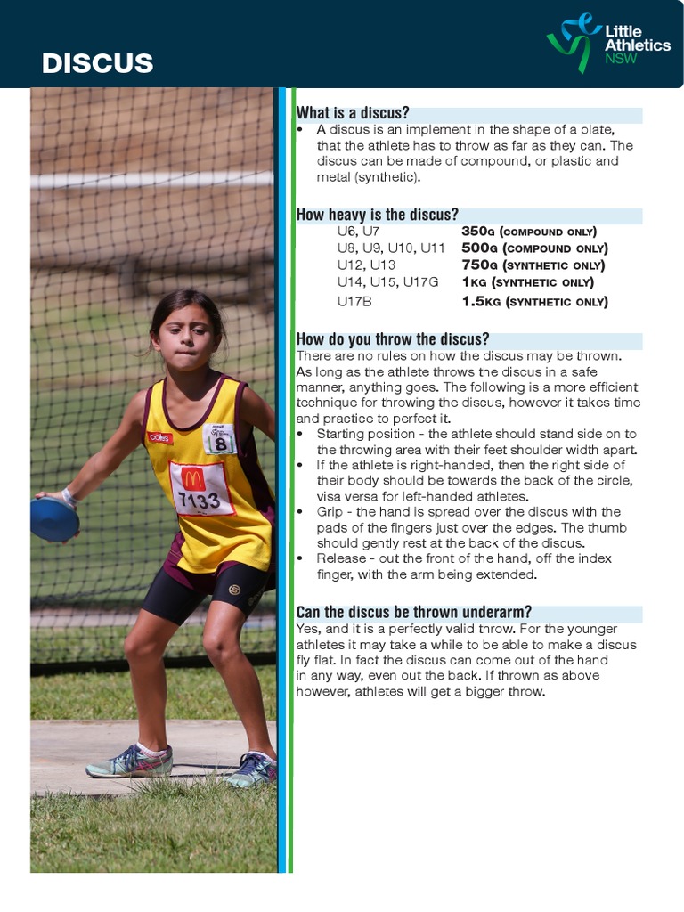 Discus PDF Throwing Track And Field