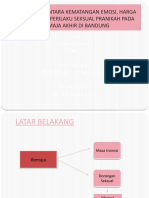 Hubungan Kematangan Emo, Harga Diri dgn Perilaku Seks Pranikah Rmja Akhir Bandung