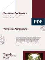 Note On Vernacular Architecture