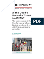 Is The Quad's Revival A Threat To ASEAN? - The Diplomat
