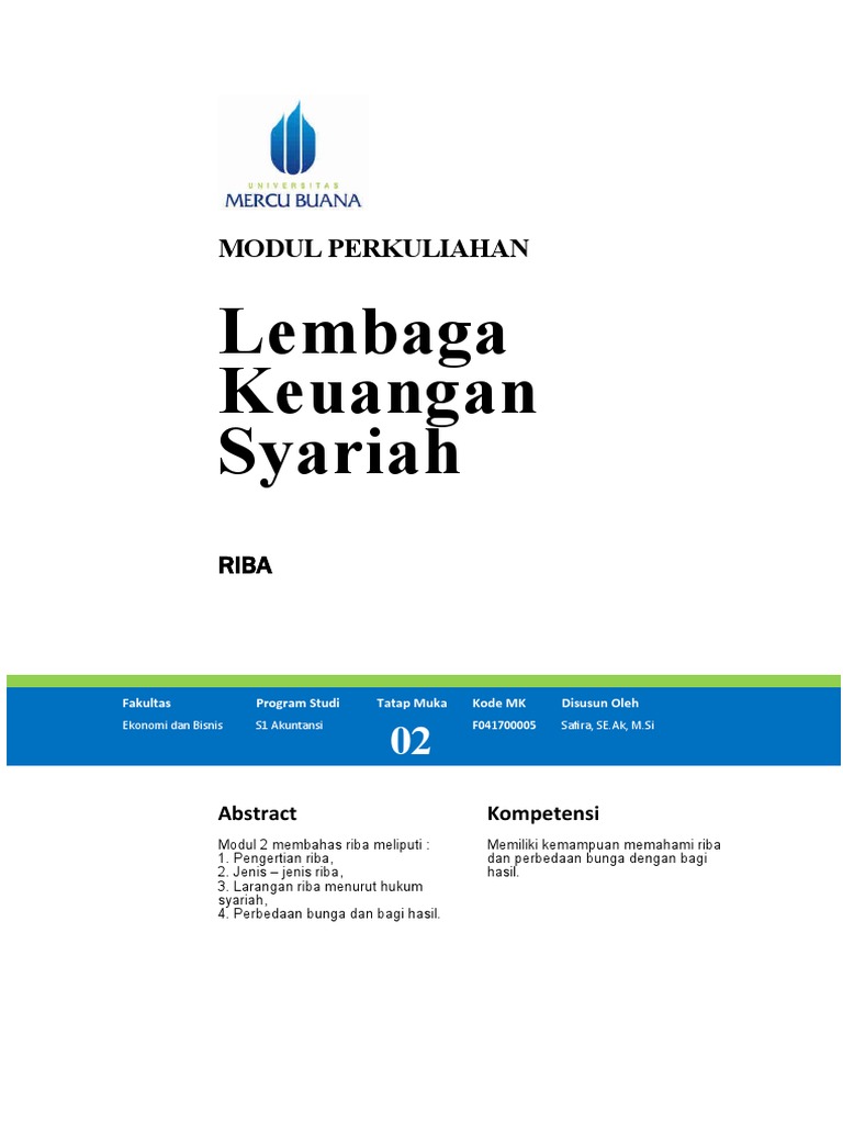 Modul 2 Riba R070920 | PDF