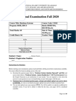 Fatima Nazeer 3917-FBAS - BSCS - F18 - CS242 - AnswerBooklet