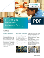 PT Siemens Indonesia Pulomas Factory Factory: Factsheet