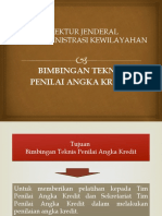 Sambutan Dirjen - Bimtek Penilai Angka Kredit