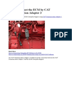 How To Connect The ECM by CAT Communication Adapter 3