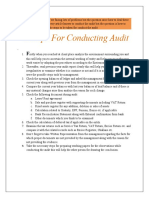 9 Steps For Conducting Audit