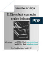 Cours - Construction Métallique - 1 - Chapitre - 3 - Eléments Fléchis
