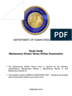 Maintenance Worker Exam Study Guide PDF