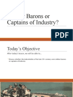 Robber Barons or Captains of Industry