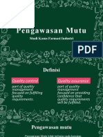 Pengawasan Mutu: Studi Kasus Farmasi Industri