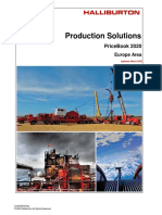 2020 Halliburton Europe Area - Production Solutions PriceBook - USD-V3