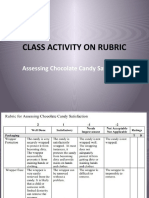 115 Class Activity On Rubric