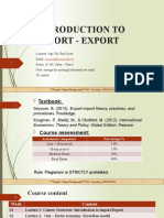Lecture 01 - Introduction To Import Export