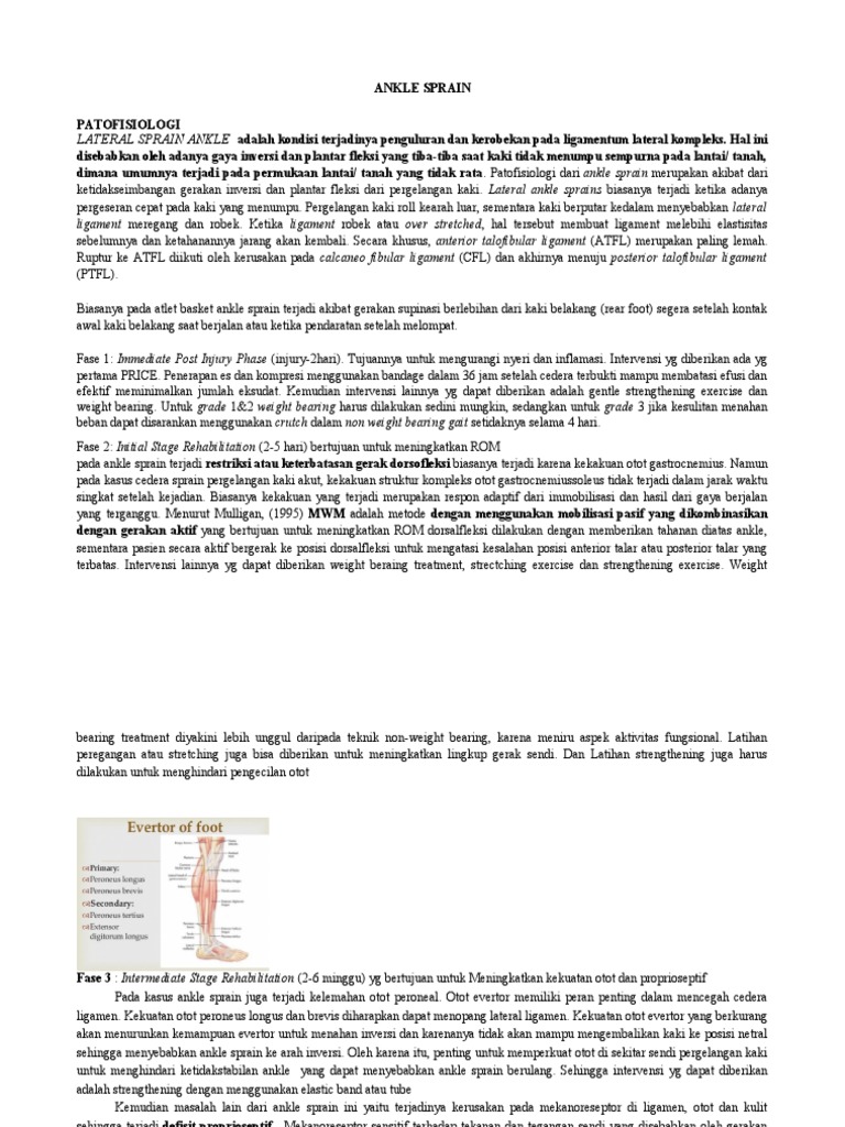 Ankle Sprain Lengkap | PDF