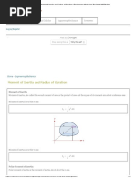 Moment of Inertia and Radius of Gyration - Engineering Mechanics Review at MATHalino