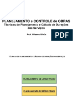 Aula 4 - PCO - Técnicas de Planejamento e Durações