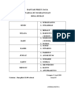 Daftar Piket Jaga