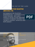 Exterminator Wanted (Brooklyn)