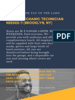 !! Auto Mechanic Technician Needed !! (BROOKLYN, NY)