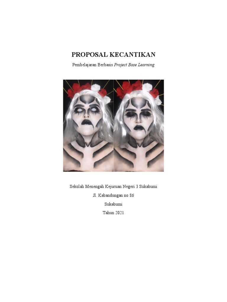 Proposal PJBL Makeup Karakter SMK 3 Sukabumi | PDF