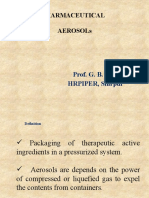 Pharmaceutical Aerosols: Prof. G. B. Patil HRPIPER, Shirpur