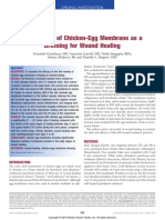 Assessment of Chicken-Egg Membrane As A Dressing For Wound Healing